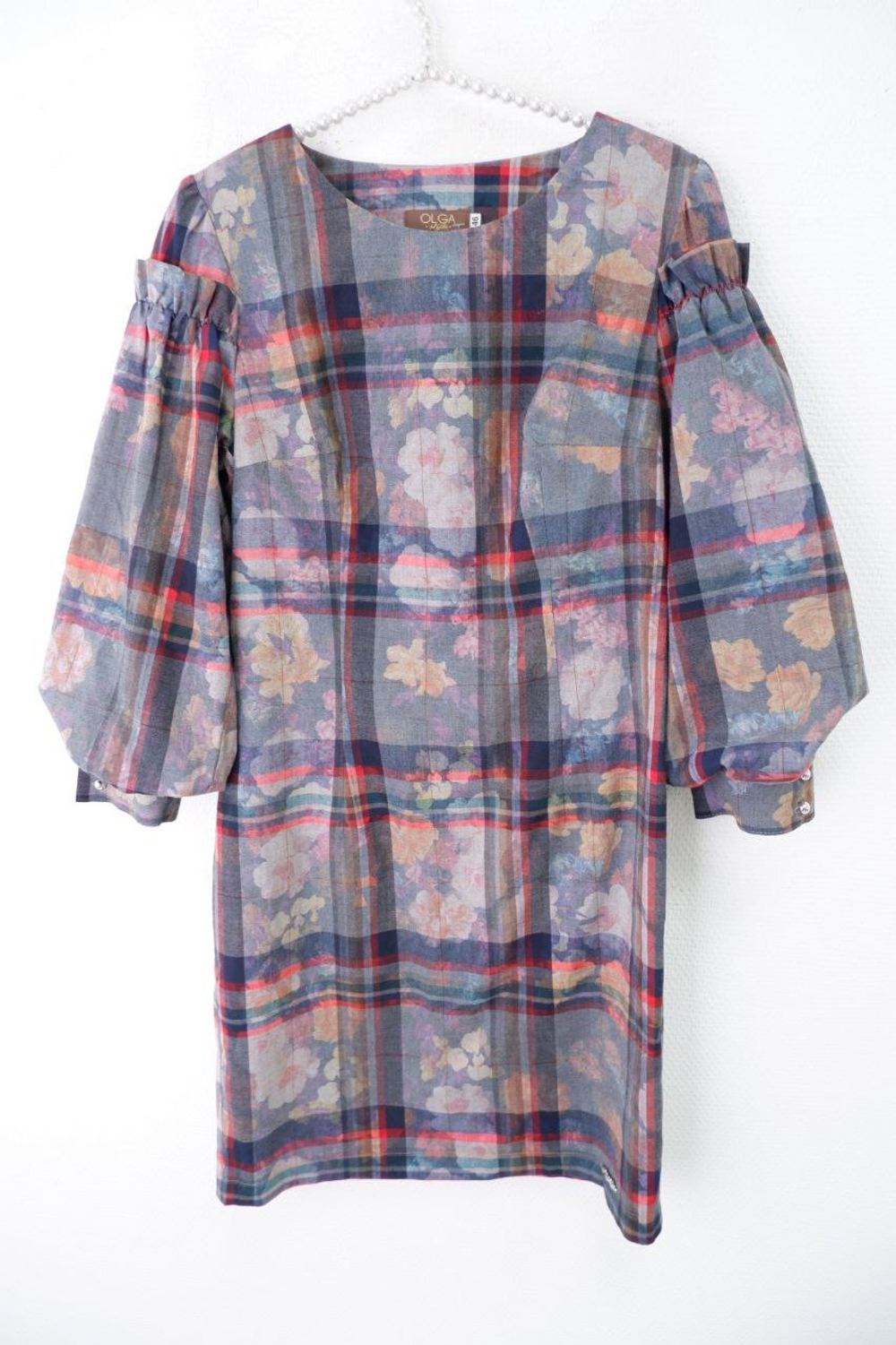 Платье Olga Style в клетку 46 размер