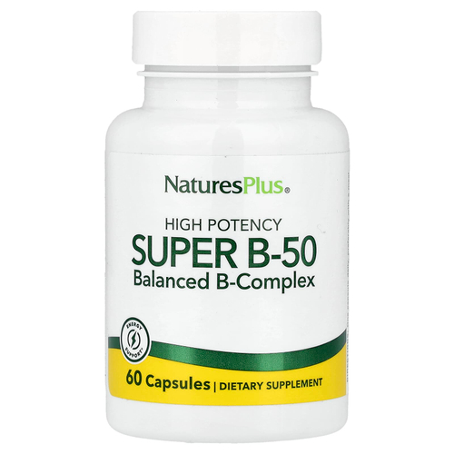 NaturesPlus, Super B-50, 60 капсул