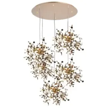 Подвесная люстра 15*G9 L5PR721132 золото Extra Lightstar