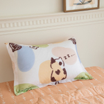 Комплект постельного белья Сатин с Одеялом Young 100% хлопок на резинке OBKR016