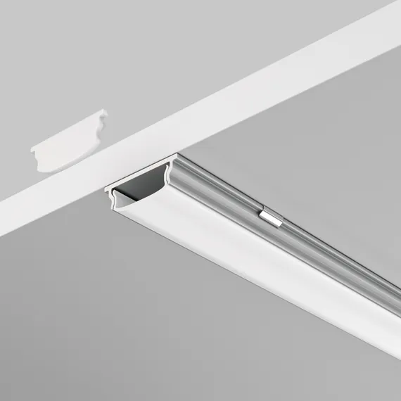 Алюминиевый профиль накладной с вертикальным изгибом 18x06 Led Strip alm-1806-s-2m