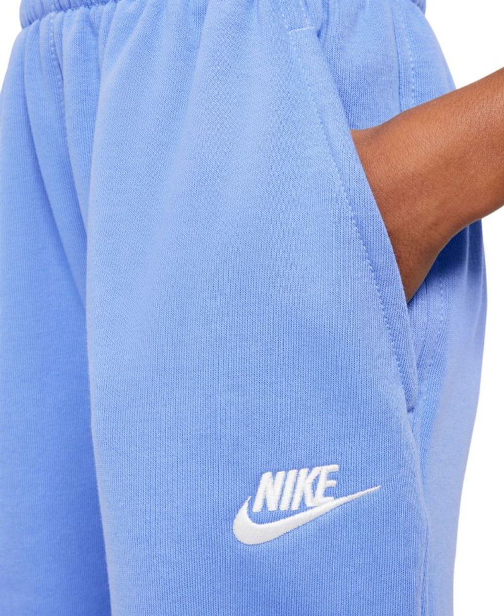 Штаны для девочки теннисные Nike Kids Sportswear Club Fleece Loose - небесный