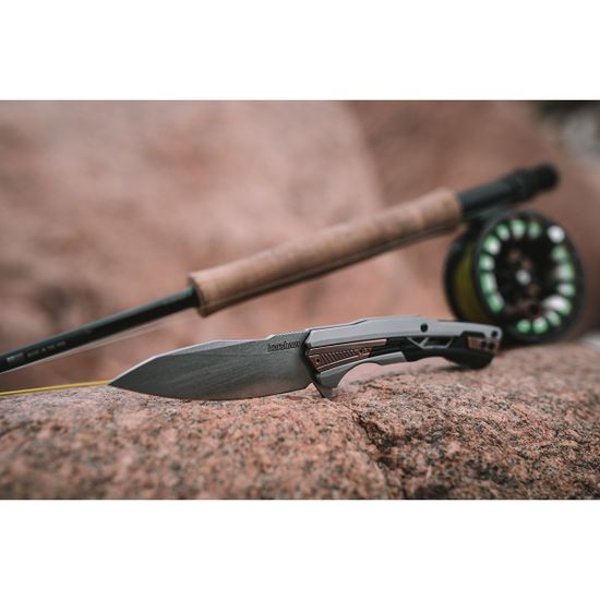 Складной нож KERSHAW Endgame 2095 c клинком из стали D2, рукоять Stainless Steel / Нейлон