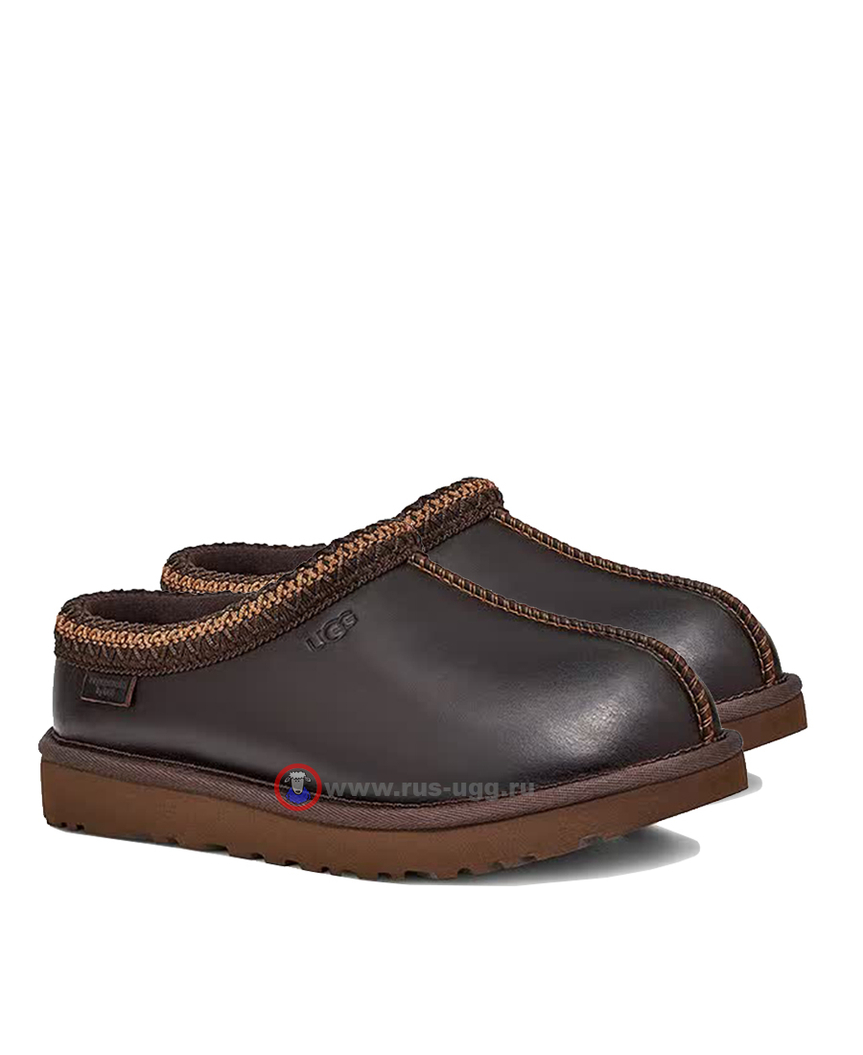 TASMAN SLIPPER Leather Regen Ironwood