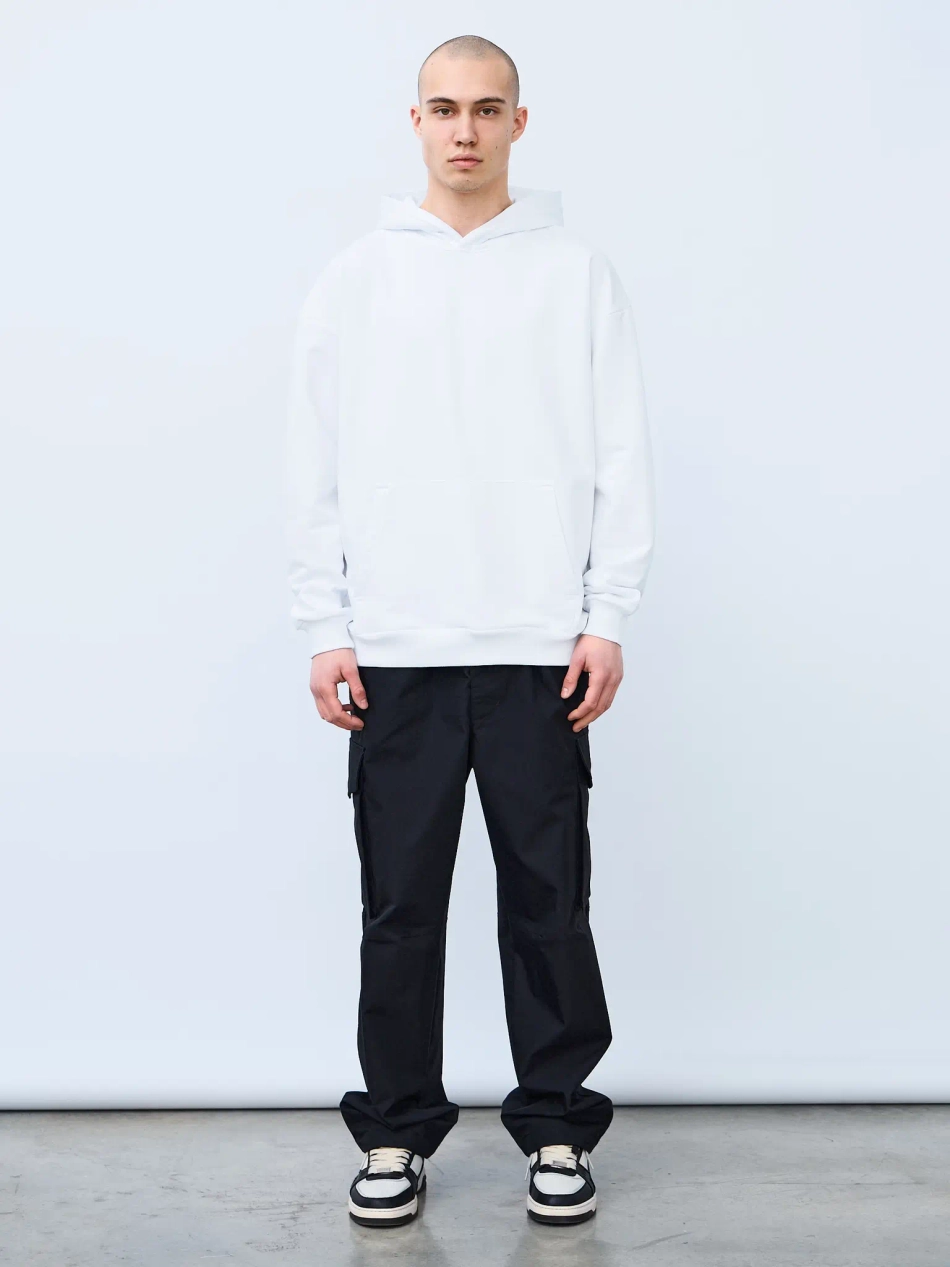 Худи оверсайз без начеса (белый)