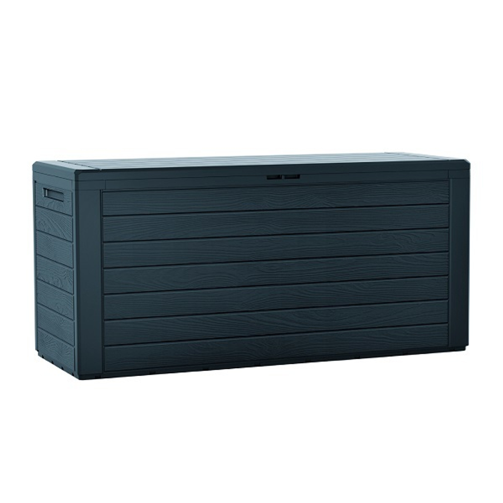 Пластиковый сундук Prosperplast Woodebox 280 л anthracite