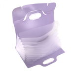 Папка-картотека Alingar, 332х302 мм, на резинке, прорезная ручка, пластик, 700 мкм, 11 отделений, сиреневый