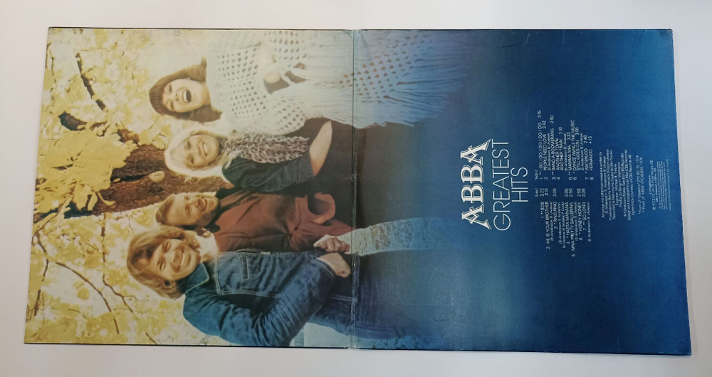 Винтажная виниловая пластинка LP ABBA Greatest Hits (UK 1976)