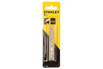 Лезвия для ножа с отламывающимися сегментами 9 мм 10 шт Stanley 0-11-300
