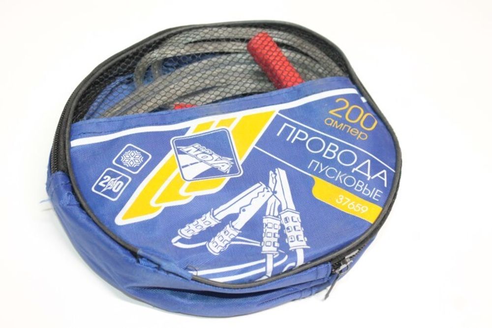 Провода прикуривателя /200 А/ 2,5 м в сумке (Nova Bright)