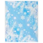 Украшение для окон и стекла ЗОЛОТАЯ СКАЗКА "Морозные узоры 2", 30х38 см, ПВХ, 591224