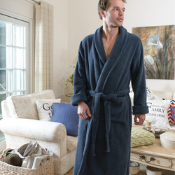 Халат махровый Casual Avenue Chicago синий Турция фото