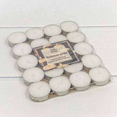 Свечи-таблетки чайные 3,5х1см 20шт