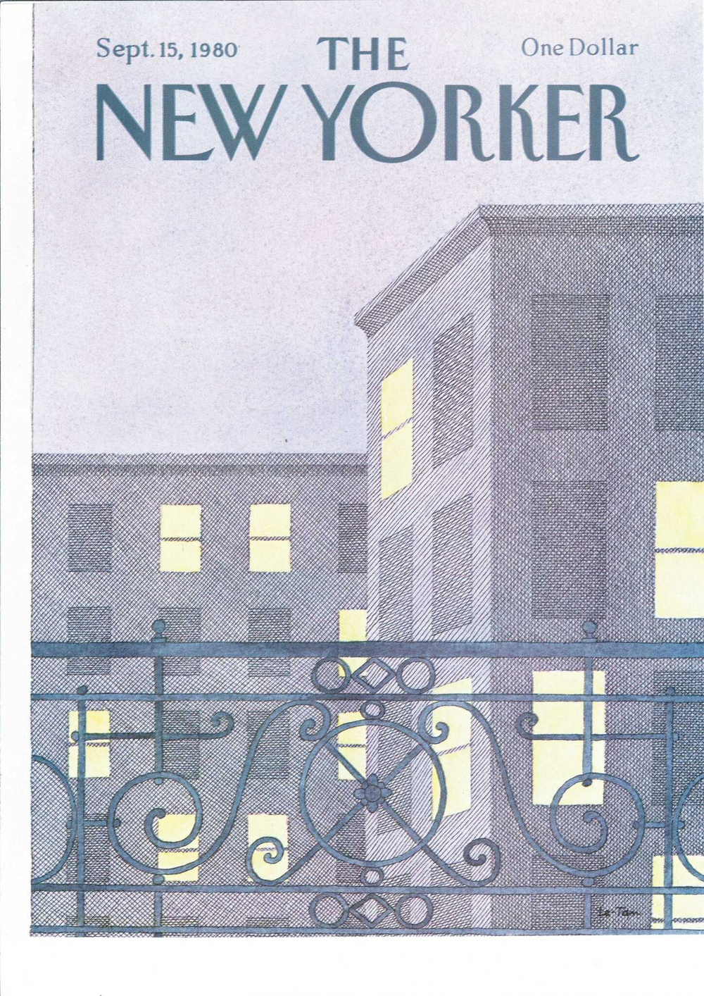 Журнал The New Yorker 15-09-1980, обложка