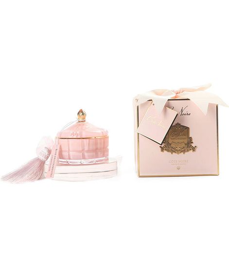 Розовое шампанское, розовая свеча Арт-деко с кисточкой, Cote Noire