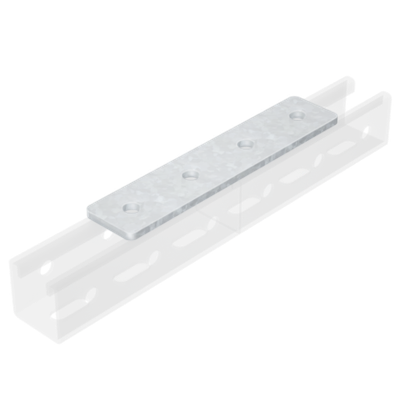 Пластина соединительная, длина 190 мм, 4отв., нержавеющая сталь AISI 304