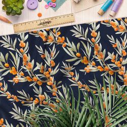 Ткань дюспо облепиха на ветке