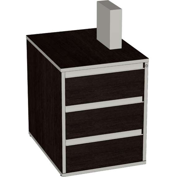 Тумба приставная (без топа) с замком V-3.1ц/з 426×550×725