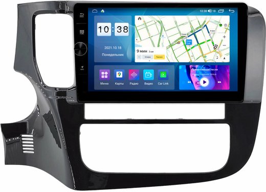 Магнитола Mitsubishi Outlander 3 2012-2022 (рамка 9") - Parafar PF230T2LUX2FHDAV на Android 13, 8-ядер, 2Гб+32Гб, CarPlay, 4G SIM-слот