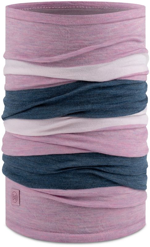 Тонкий шерстяной шарф-труба Buff Wool Move lightweight Pansy Фото 1