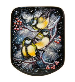 Народные промыслы ШК-45/46 Шкатулка «Синички» исп. Орлова