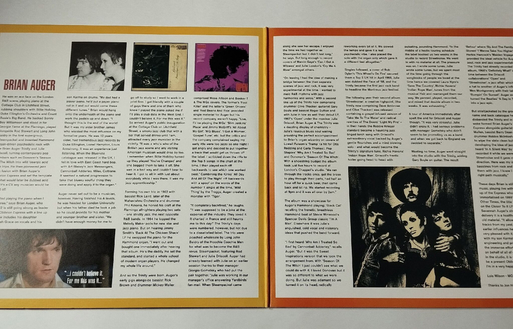 Винтажная виниловая пластинка LP Brian Auger Get Auger-Nized! (The Mod Years) (Italy 2004)
