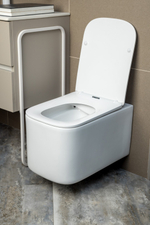 Унитаз подвесной Boheme Mane 970-SET-MW, белый матовый с крышкой-сиденьем с микролифтом