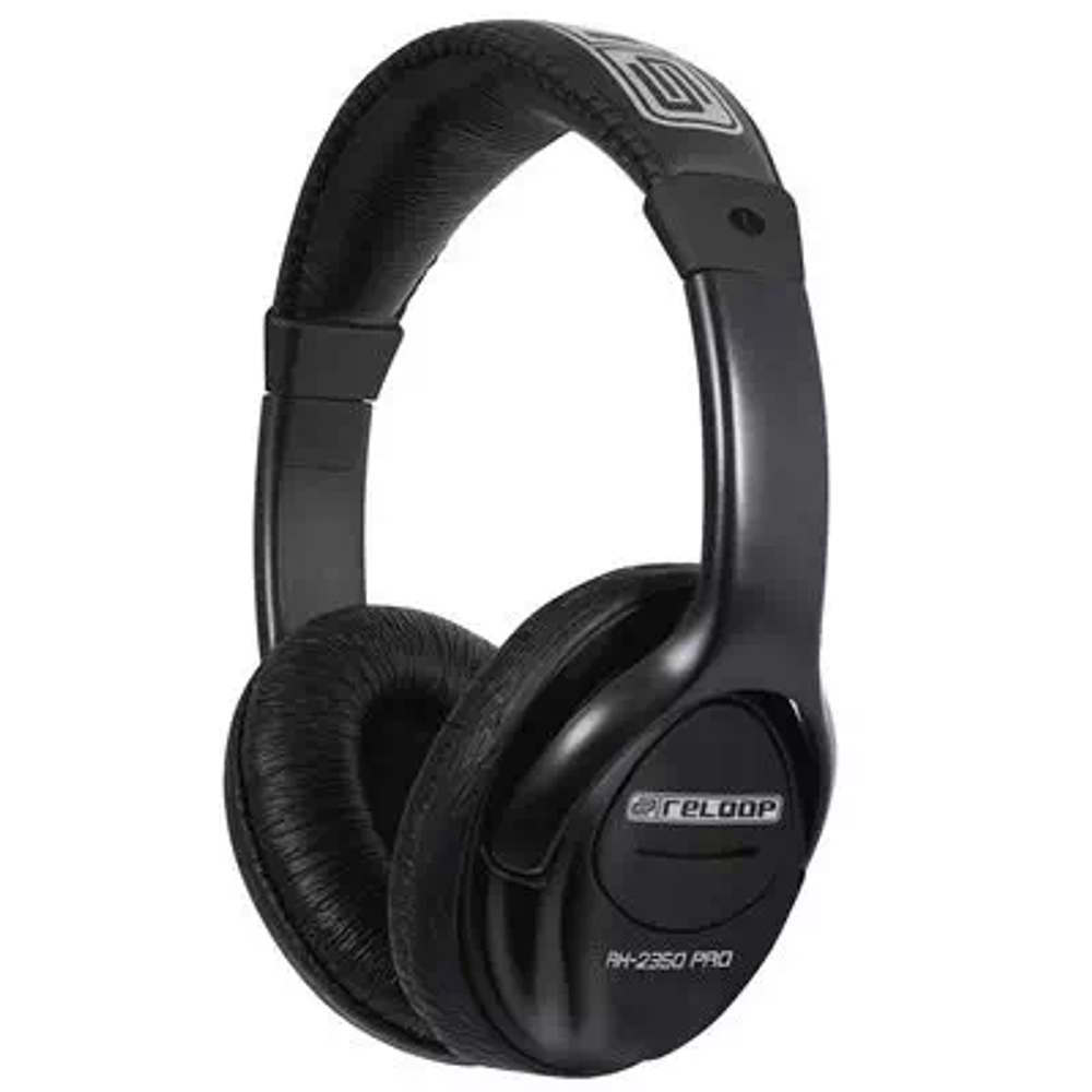 Reloop RH-2350 PRO MK2. Профессиональные диджейские наушники. Диапазон частот: 20 Гц - 20 кГц. Акустическое давление: 102 дБ. Подключение: разъем 6,3 мм. Шнур: 3 м. Вес: 135 г.