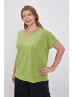 Блузка с пайетками короткий рукав