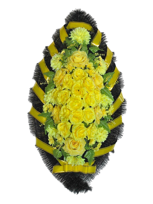 Венок из искусственных цветов «Классика №09» (125 см)