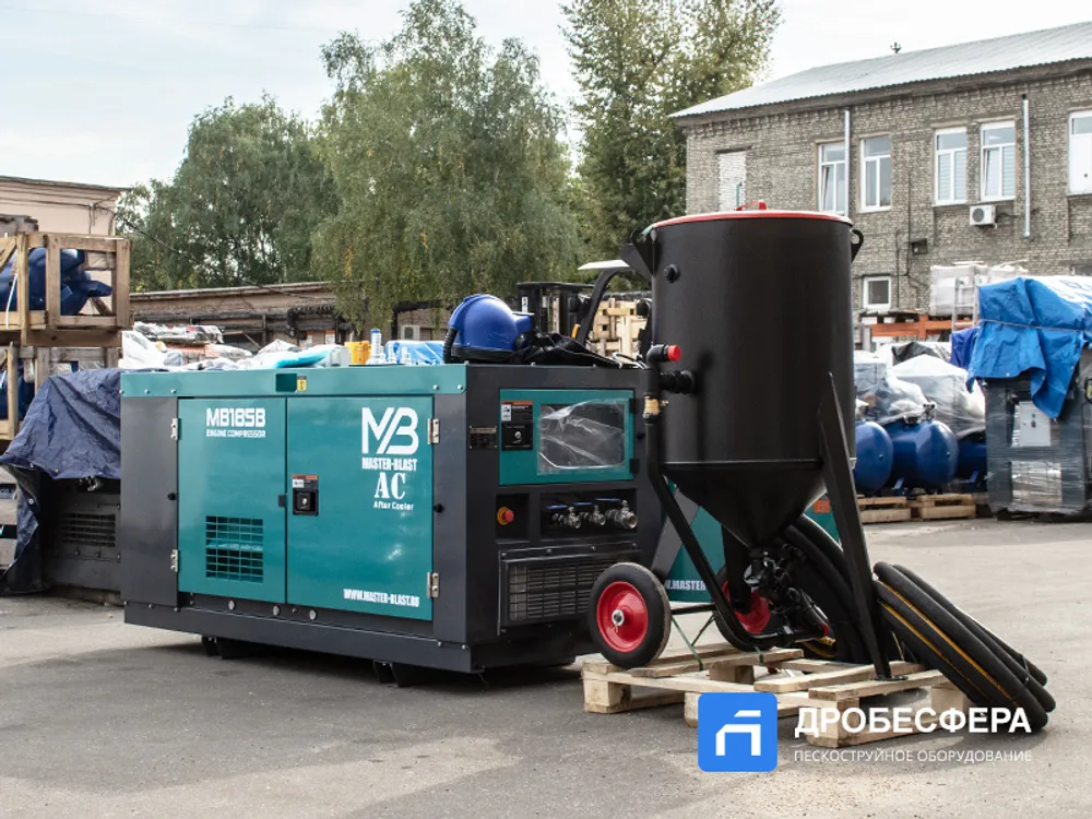 Выездной пескоструй для установки в авто | комплект "Газелист"