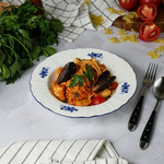 Тарелка глубокая для супа 23 см,коллекция "Blue Flower" P.L. Proff Cuisine