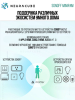 Matter реле Sonoff MINIR4M Extreme, 10А/2200Вт (Работает с Алисой)