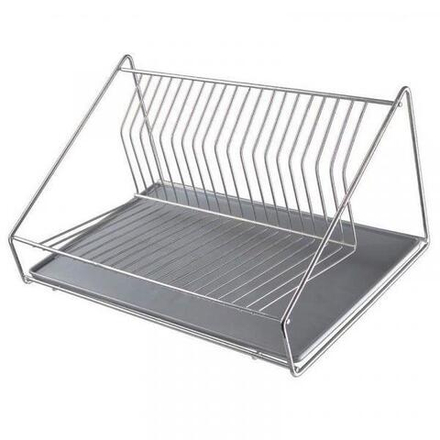 103695 Сушилка для посуды Bosito 39*24,5*18,5см (хром) Рыжий кот