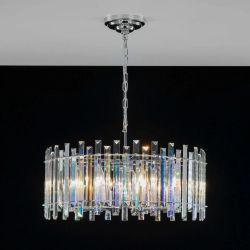 Citilux Ингвар CL334181 Люстра подвесная хрустальная Хром