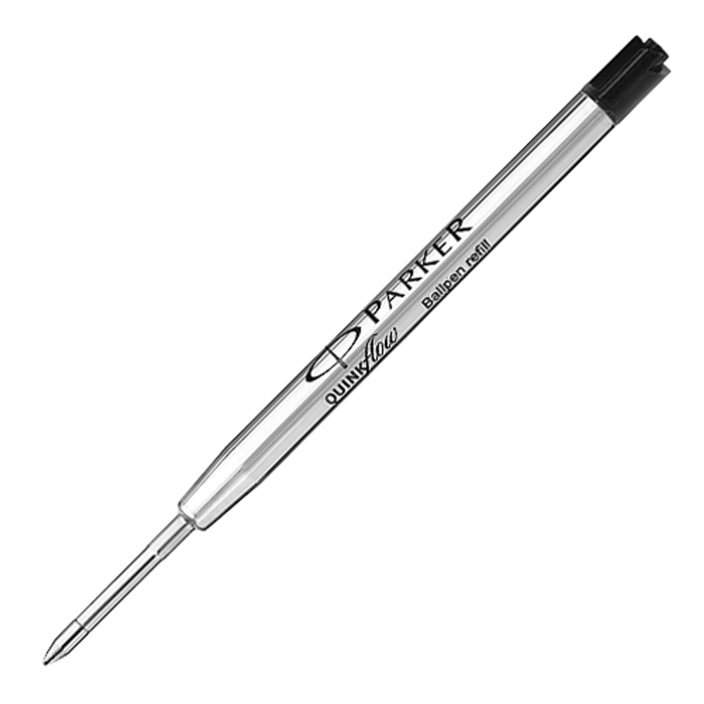 Parker Стержени для шариковой ручки Quink Flow (2шт), M, черный (в блистере)
