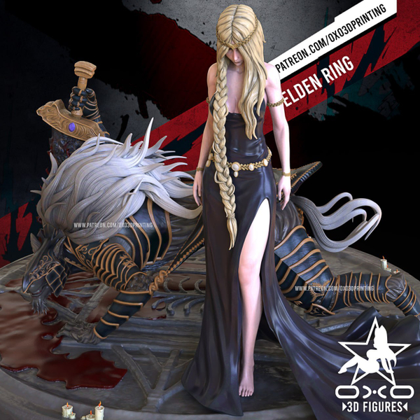 Маликет Чёрный Клинок и Королева Марика Вечная елден ринг Фигурка Maliketh, the Black Blade and Queen Marika the Eternal Elden Ring