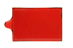 Блюдо для сыра 18х30 см фарфор цвет красный Seasons