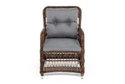 "Цесена" кресло плетеное из искусственного ротанга, цвет коричневый
