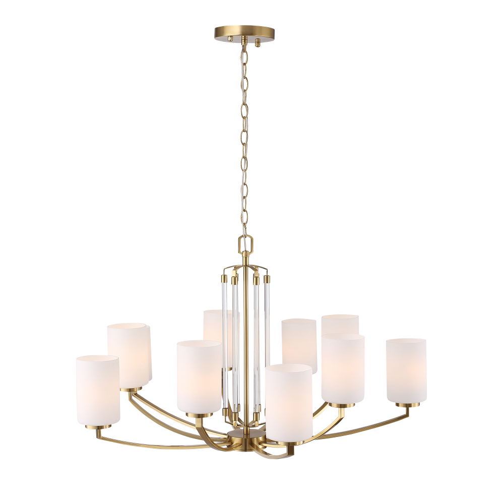 SL1403.303.10 Люстра подвесная ST-Luce Латунь/Прозрачный E27*10 40W ОПАЛ