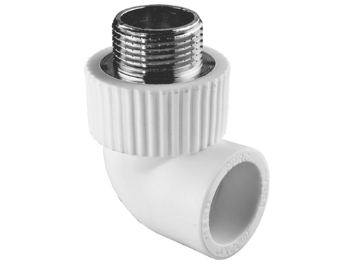 Угольник TEBO бел. PP-R комб. 32х1quot; НР (10/50), арт. 030030611