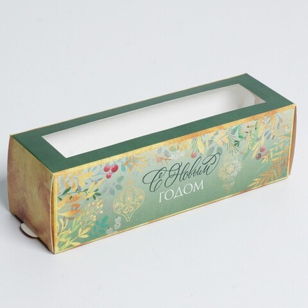 Коробка складная "С Новым годом" 18 * 5,5 * 5,5 см