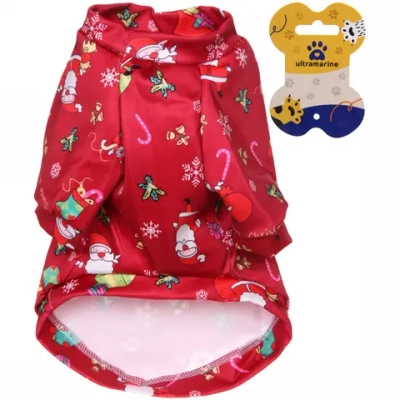 Кофта-толстовка для собаки «Новогодний БУМ-Рождественское чудо» размер M (40*30см) Ultramarine