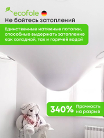 Матовый натяжной потолок 3.2 м2