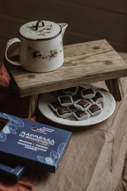 Мармелад из жимолости в горьком шоколаде без сахара / для диетического питания / веган, 195г