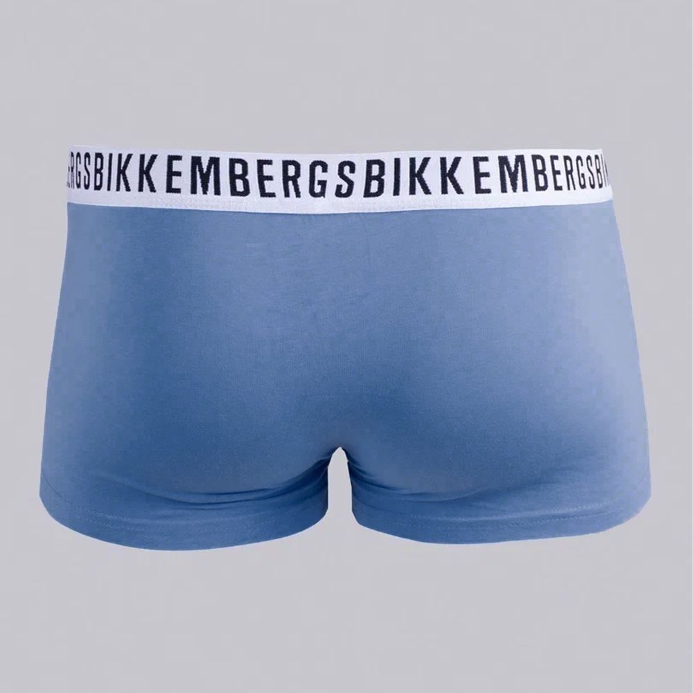 Набор мужских трусов боксеров 3в1 (черные, голубые, зеленые) Bikkembergs BKK61UTR04TR