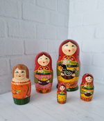 Матрешка "с курочкой" традиция 5 мест