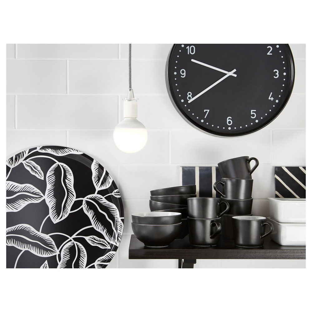 IKEA BONDIS  (ИКЕА БОНДИС)  -  Настенные часы, черные, 38 см