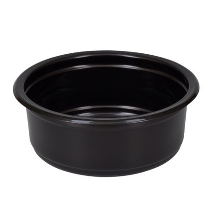 Одноразовые контейнеры чёрные 250мл D=115мм Выс:44мм ПП без крышки (50/500шт)