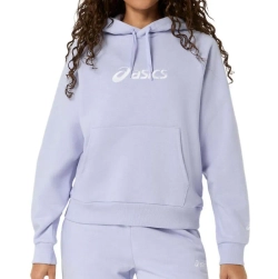 Женская теннисная куртка Asics Logo Fleece Pullover Hoodie - fresh air